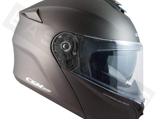 Modular Helmet CGM 508A Berlino Race Brown Satin (double visor)